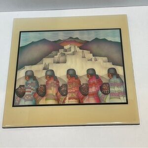 Armando M Pena Jr 12x12 Jonti Art Ceramic Tile -Las Moradas - 1985-Arizona
